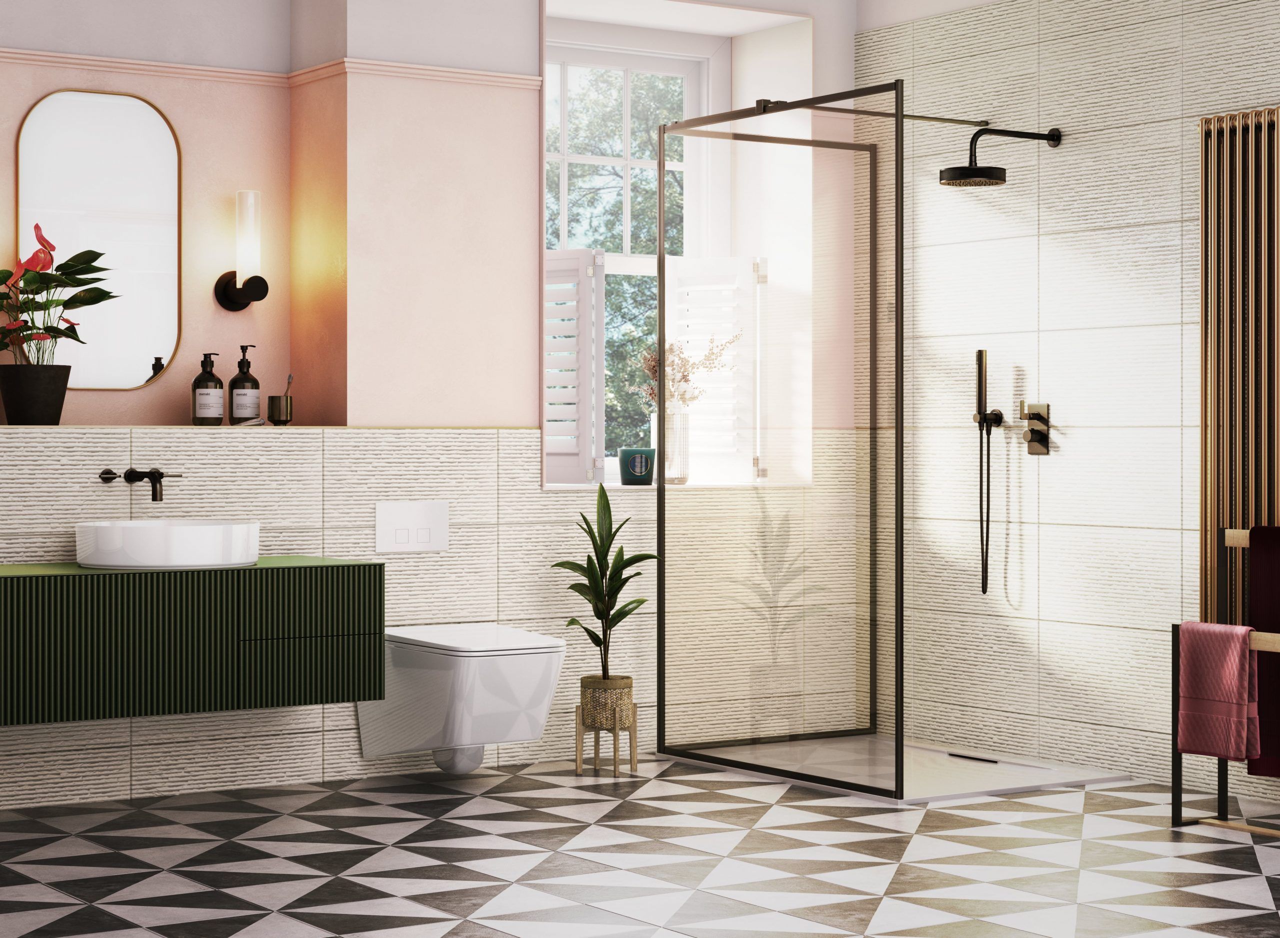 family bathroom - product swap room set