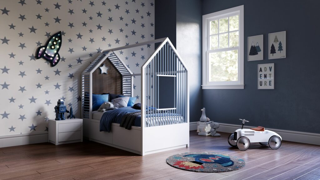 boys bedroom furniture set 3d visual cgi pikcells manchester london ccw